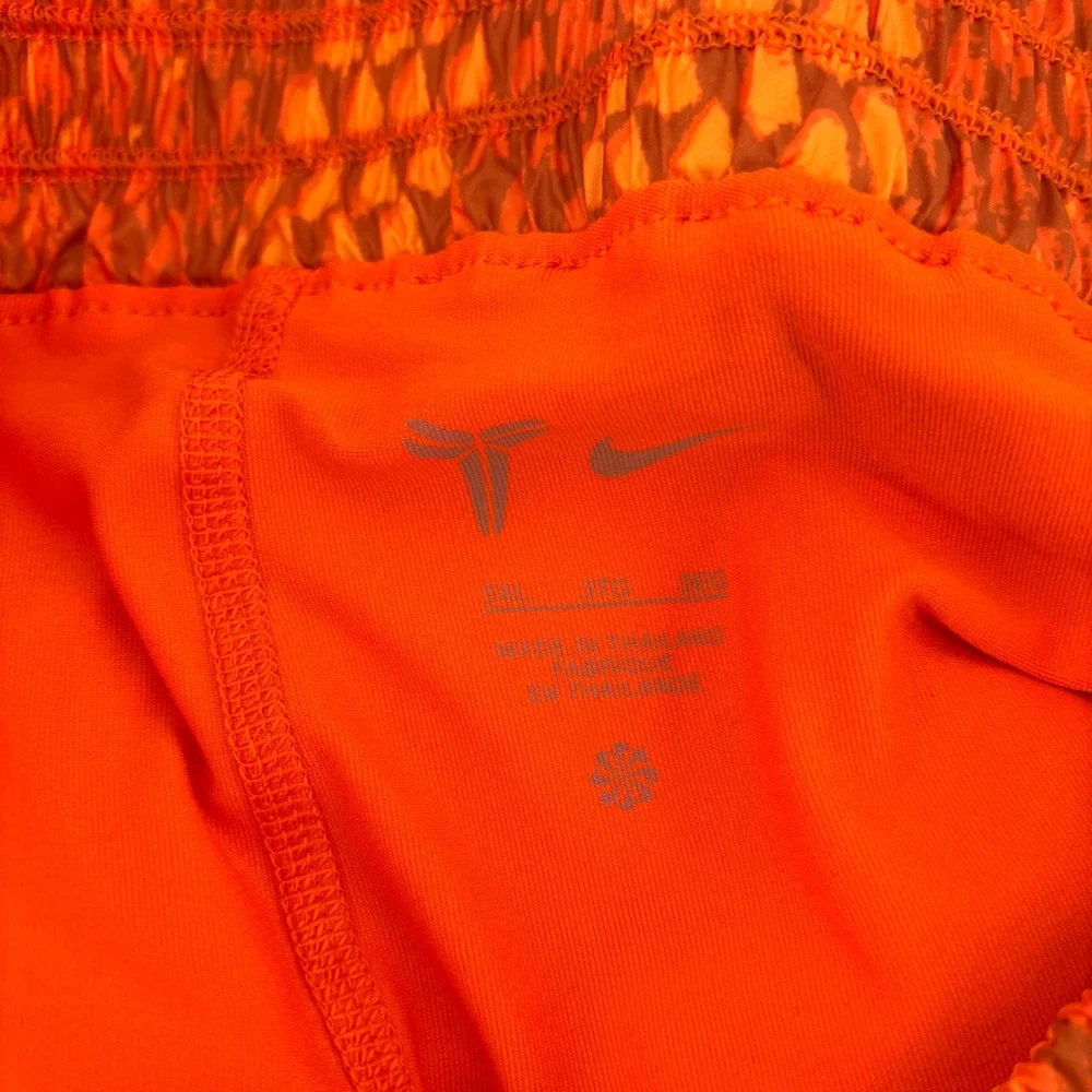 Nike Kobe Bryant Basketball Skort Women 3XL Orange Mamba Snakeskin Sporty Chic